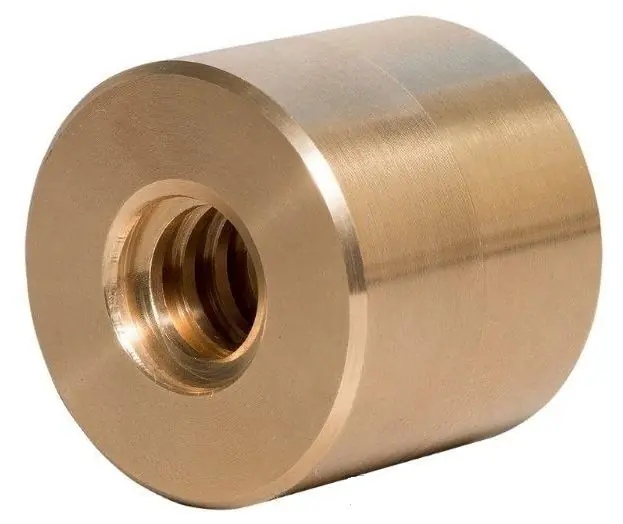 SK0001020-CZ20260306-083941-0-1772757589-TR matice bronz valcova barva Trapézová matice bronzová válcová TR 36x6 levá pr.75x72mm Moderní